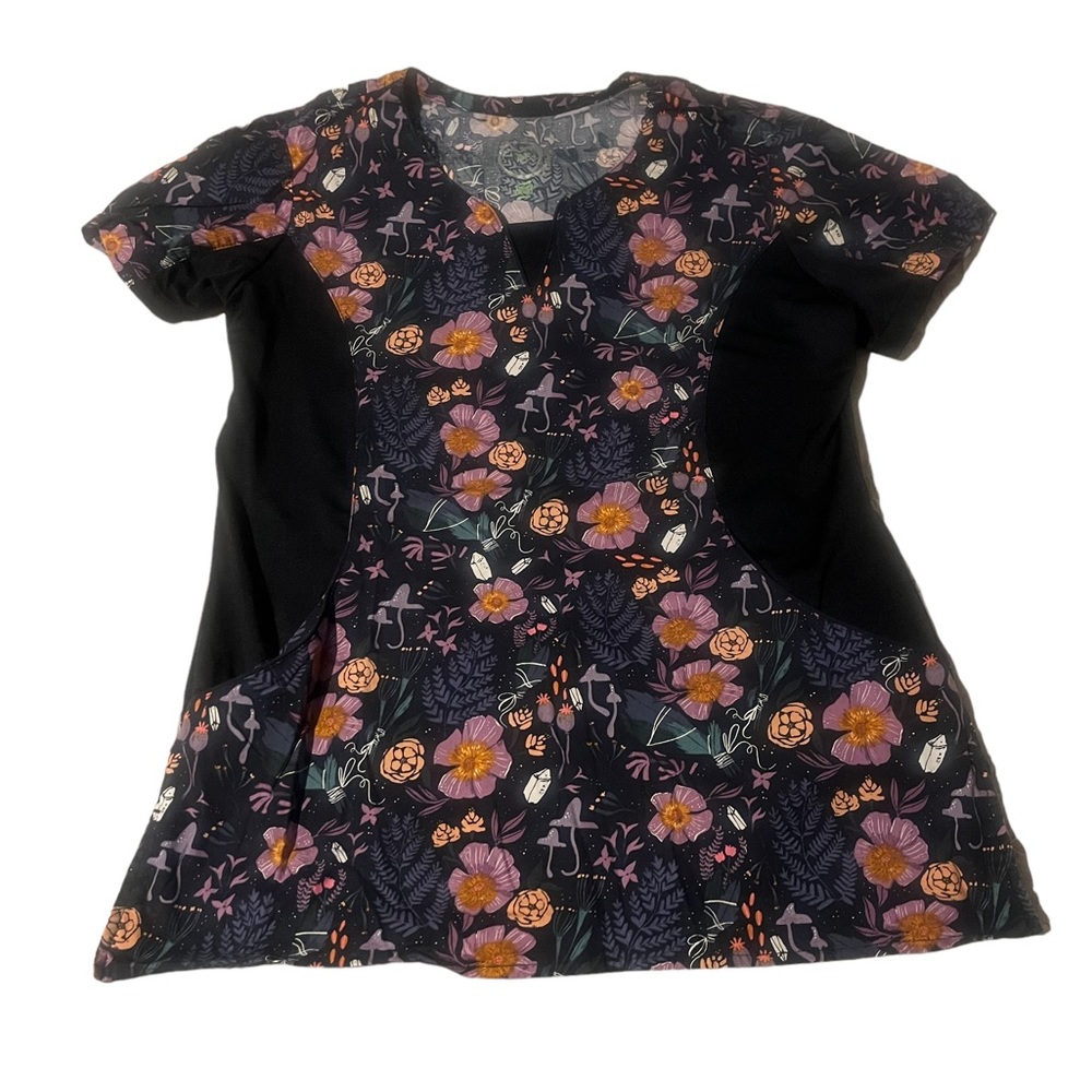 Health pro scrub top size small